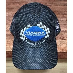 Pfizer Racing Team Hat Cap Snap Back Black Embroidered Pfizer Promo Mens